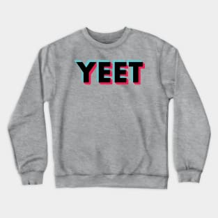 Yeet Glitch Black Crewneck Sweatshirt